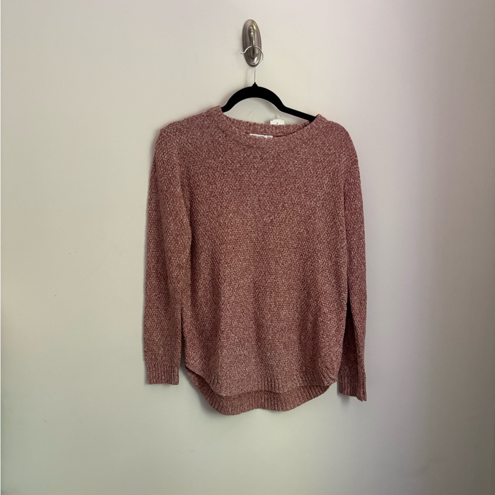 Pink Clover Dusty Rose Crewneck Knit Sweater